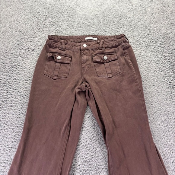 Pacsun Jeans Womens Size 28 Brown Cotton Low Rise Flared Fit Denim - Picture 2 of 12